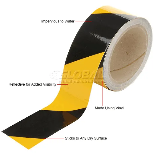 INCOM Manufacturing PVC Vinyl Safety Aisle/Pipe Marking Conformable Durable Color Coding Abrasion Resistant Tape 4 Inch X 108 Ft Safety Yellow - Ideal For Walls Floors Equipment