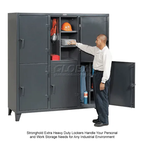 StrongHold® 2-Tier 6 Door Personal Locker, 74