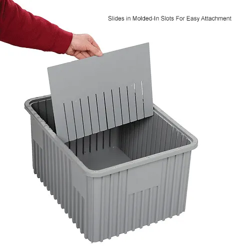 Molded Plastic Bin Dividers