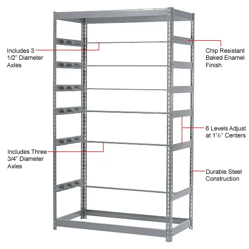 Global Industrial™ Reel Dispenser 6 Axles