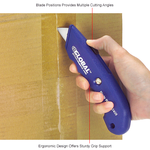 Global Industrial™ Plastic Box Cutter Pkg Qty 6 412405