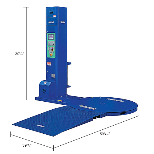 Global Industrial™ Stretch Wrap Machine Ramp For 412409, 591/16"Lx393/8"W