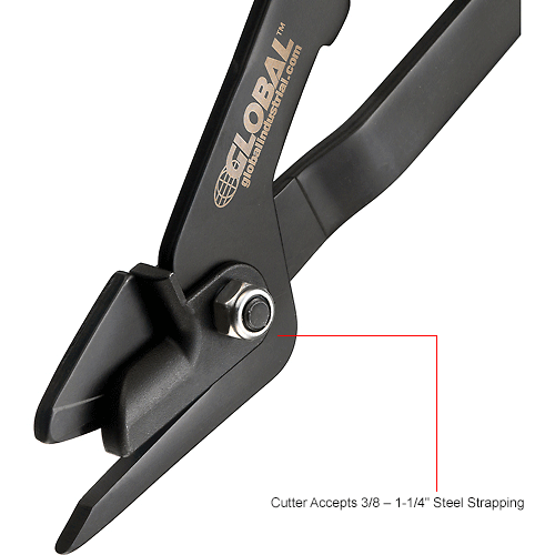 Global Industrial&#153; Steel Strapping Cutter For 3/8" - 1-1/4" Steel Strapping