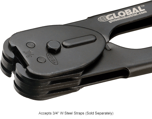 Global Industrial&#153; Crimper For Steel Strapping 3/4" W x .023" Thickness