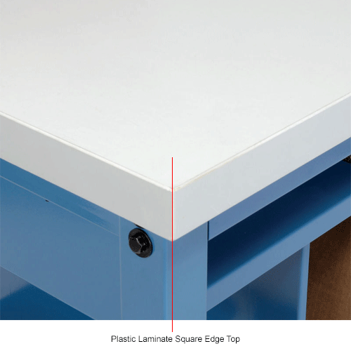 Global Industrial™ Mobile Packing Workbench W/Shelf & Power, Laminate ...