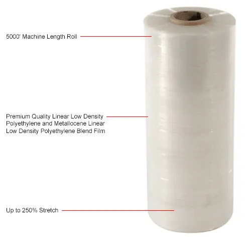 Global Industrial Machine Length Stretch Wrap Cast 80 Gauge 20