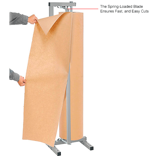 Global Industrial™ Vertical Paper Dispenser w/Cutter, 48"W x 9" Dia