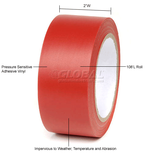 Safety Tape Solid Red