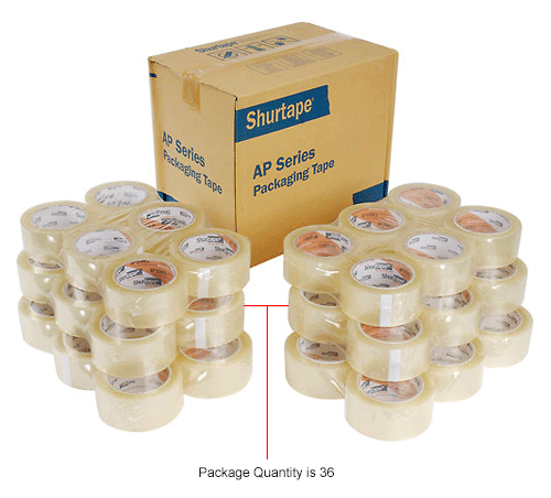 Shurtape® Carton Sealing Tape AP101 2 in. x 110 Yds 2 Mil Clear - Pkg 
																			