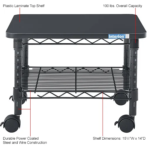 Interion® Under-Desk Wire Machine Stand, 19