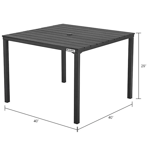 White resin best sale outdoor dining table