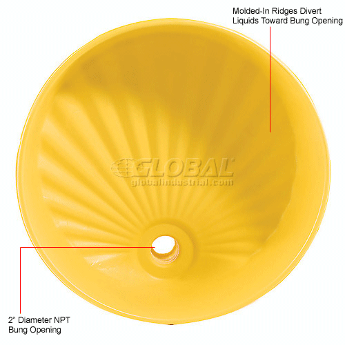 Eagle 1662 Oversized Drum Funnel with Screen for Flammable Liquids