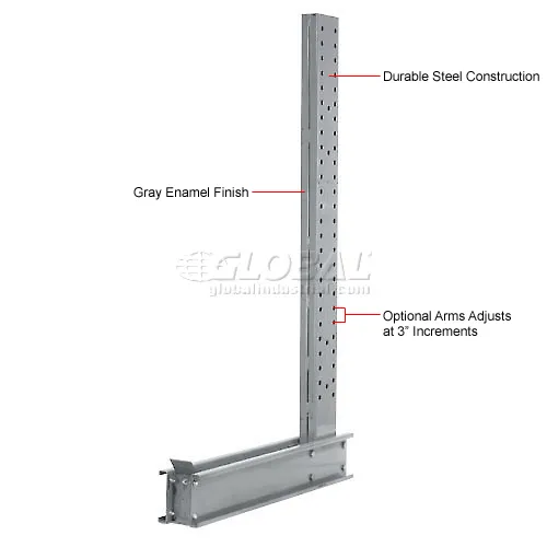 Global Industrial™ Single Sided Cantilever Upright, 62