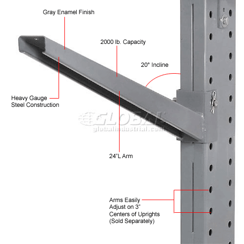 Cantilever Rack Inclined Arm