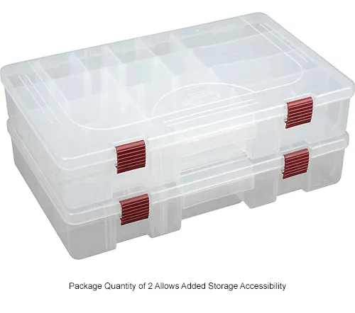 Organizer Plano ProLatch Stowaway Storage with Adjustable Dividers 3650 Series Smoke/Gray
