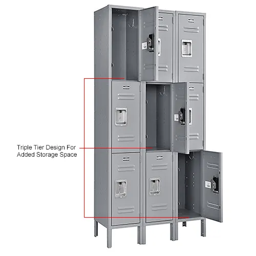 Global Industrial™ Infinity® 3-Tier 9 Door Locker, 36