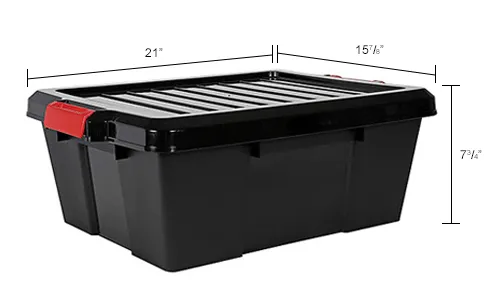 Quantum® Heavy-Duty Latch Container with Lid, 21