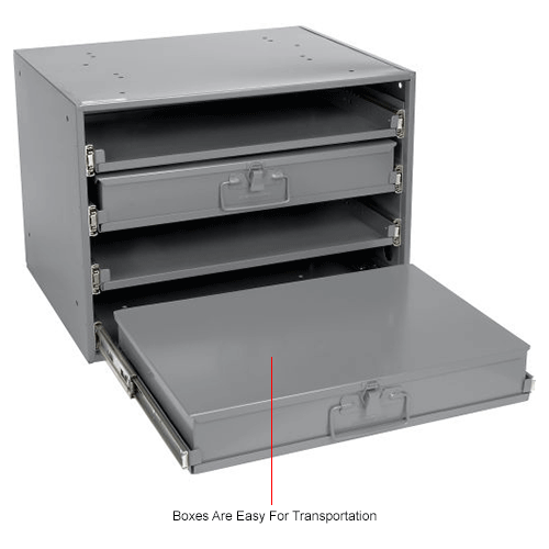 Durham Steel Compartment Box Rack Heavy Duty Bearing 20 x 153/4 x 15