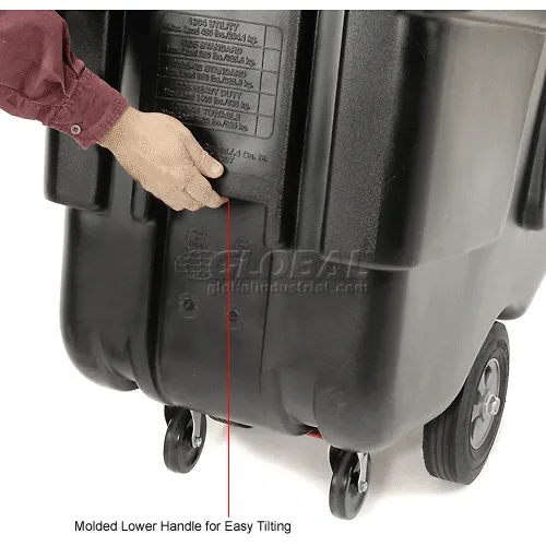 Rubbermaid® Heavy Duty Plastic Tilt Truck, 1/2 Cu. Yd. Cap, 450