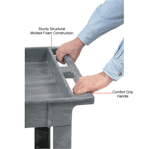 Trucks & Carts Service & Utility Carts Plastic 2 Shelf Tray Service