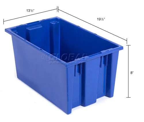 Global Industrial™ Plastic Stack & Nest Storage Container