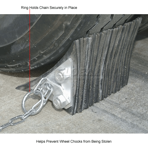 Tire Rack With Chain Lock Dock & Truck Equipment | Chocks-Wheel & Tire | Wheel Chock Security ...