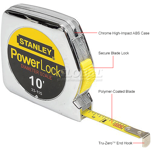 Stanley® 33-115, PowerLock® Pocket Tape Rule w/12-IN-1 Multi-tool
																			