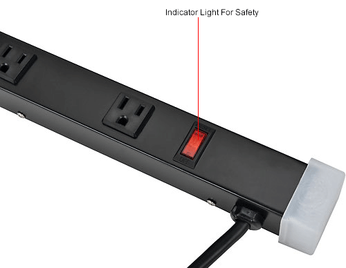 Global Industrial™ Power Strip, 12 Outlets, 15A, 48