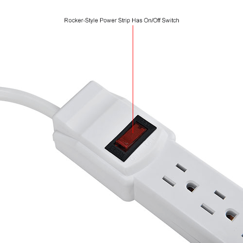 125-240VAC Voltage Interpower 852J2D27 4 Position Accessory Power Strip with Connector Locks 10A Rating