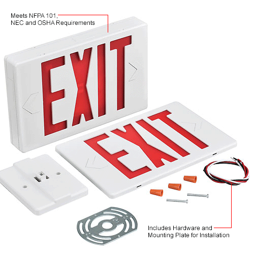 exit sign mounting