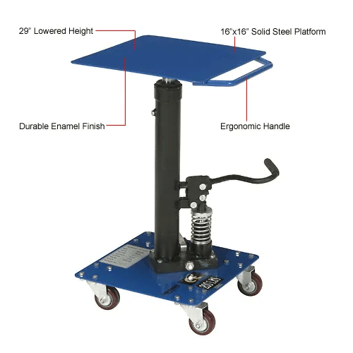 Global Industrial™ Work Positioning Post Lift Table Foot Control 200 Lb