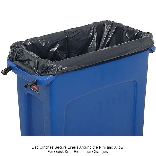 Rubbermaid Slim Jim 23-Gallon Recycling Container, Blue