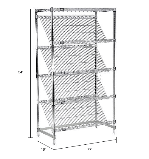 Bulk Rack Carton Flow Slant Wire Shelving 5 Shelves Have A Question About This Product