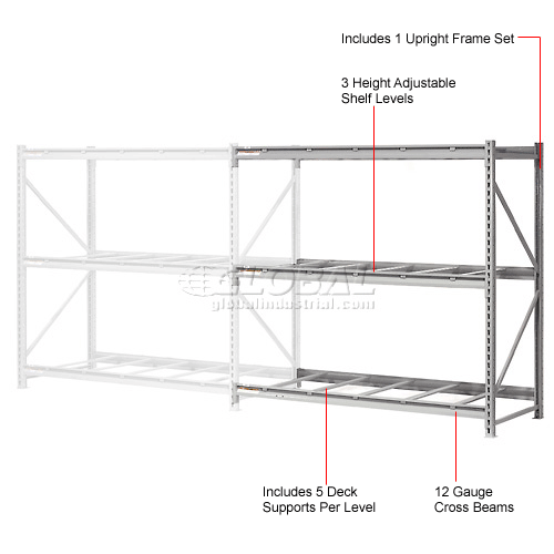 Global Industrial™ Extra Heavy Duty Storage Rack, No Deck, 60