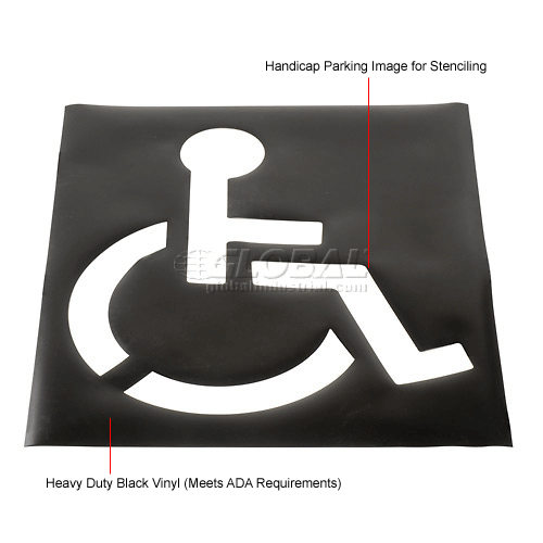 Global Industrial™ Handicapped Parking Lot Stencil