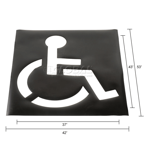 Traffic & Parking Lot Safety | Traffic-Stencils | Handicapped Parking ...