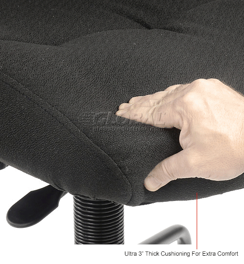 Interion Big Tall Stool With Adjustable Arms Fabric Black interion-big-tall-stool-with-adjustable-arms-fabric-black