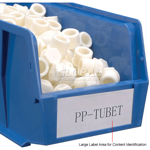 Quantum Plastic Stacking Bin QUS230 51/2 x 107/8 x 5 Blue Pkg Qty 12