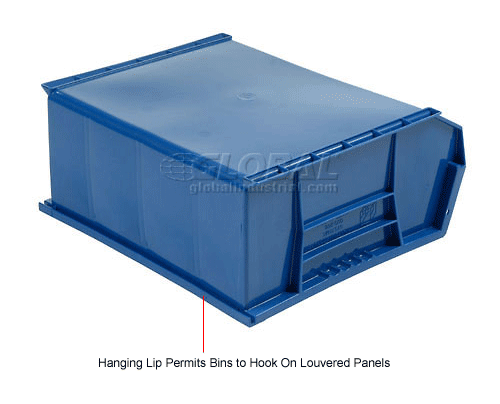 Global Industrial™ Plastic Stack & Hang Bin, 11"W x 10-7/8"D x 5"H ...