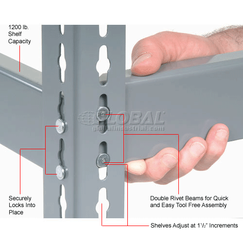 Bulk Rack Heavy Duty Rack Global Industrial™ Wide Span Rack