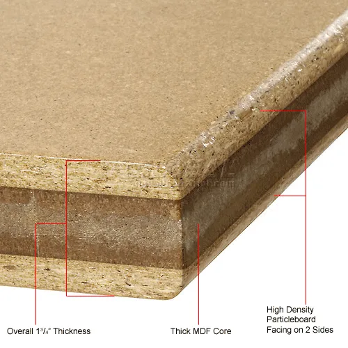 Global Industrial™ Workbench Top, Shop Top Safety Edge, 72