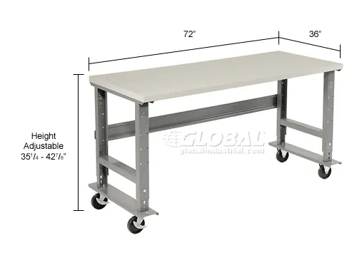 Global Industrial™ Mobile Workbench, 72 x 36