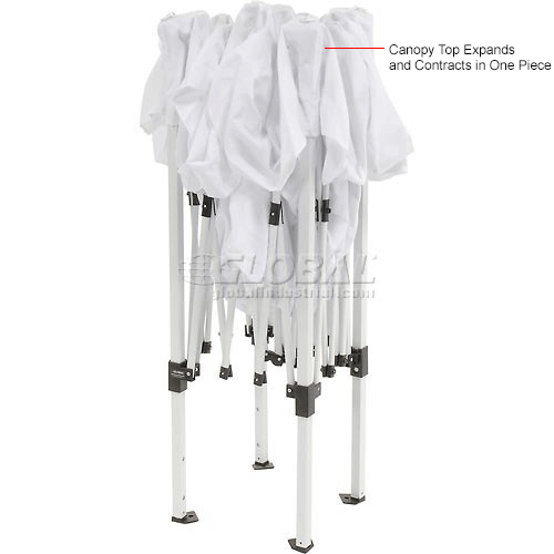 Portable Slant Leg Pop Up Canopy, 10 L X 10 W X 8 11 H, White
																			