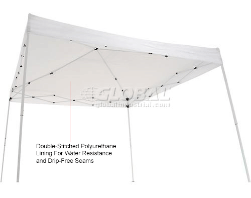 Portable Straight Leg Pop Up Canopy, 10 L X 10 W X 10 1 H, White
																			
