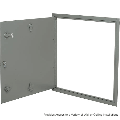 Global Industrial™ Multi Purpose Metal Access Panel, Key Lock, 24