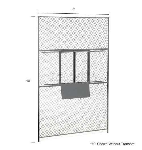 Global Industrial™ Wire Mesh Service Window for 10' Security Room