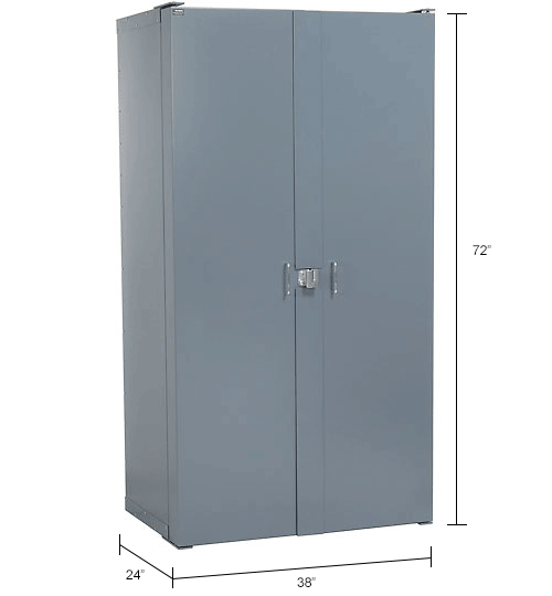 Global Industrial™ Bin Cabinet Deep Door - 136 Blue Bins, 16-Gauge ...