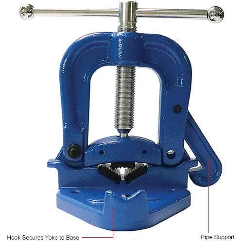 Heavy Duty Forged Yoke Vise With Tripod Stand, Cast Iron