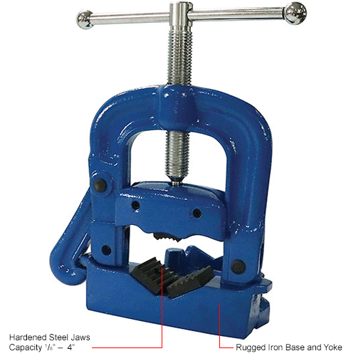 Global Industrial™ Bench Yoke Vise, 1/8" 4" Pipe Capacity