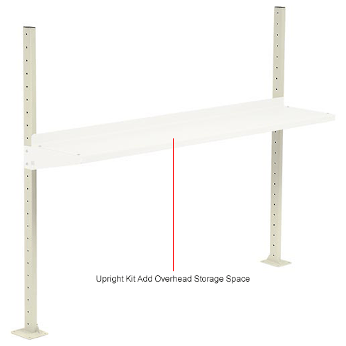 Global Industrial™ Upright Kit 48"H Pair Tan 606940TN